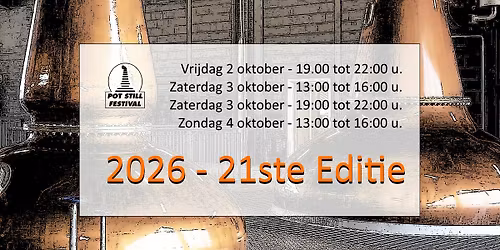 Pot Still Festival 2026 — muziek in Amersfoort
